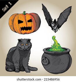 halloween icons-set 1