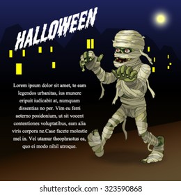 Halloween illustration background