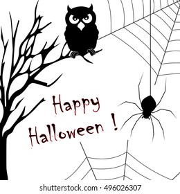 Halloween Illustration. Halloween Background. 