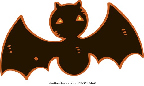 Halloween Illustration of Bat