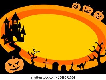 Halloween illustration card