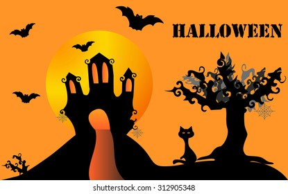 Halloween illustration for design