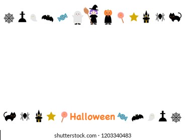 Halloween illustration: frame
