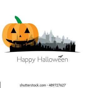 Halloween illustration of Great Britain