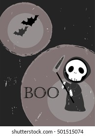Halloween illustration. Grim Reaper