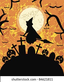 Halloween Illustration  for  invite cards