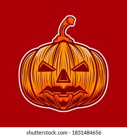 Halloween illustration mascot design vector