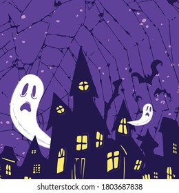 Halloween Illustration For Scary party night.