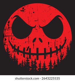 Halloween illustration t shirt design