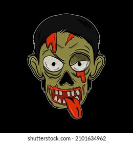 halloween illustration for tshirt design