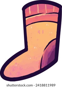 halloween, illustration, vector, chair, foot, clothes, sock, design element