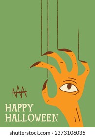 Halloween Illustration vector Design. Halloween Invitation Card Design