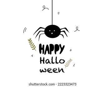 halloween illustration vector with scare skull trick or treat halloween event