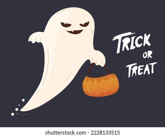 halloween illustration vector with scare skull trick or treat halloween event