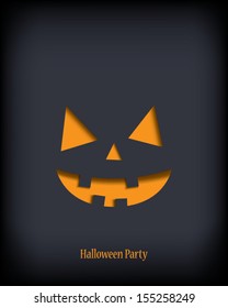 Halloween illustration vector suitable for party invitations with scary theme and space for your text