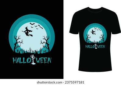 Halloween Illustration Vector T-shirt Design