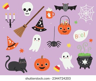 Halloween Illustrations Kids Cute Modern