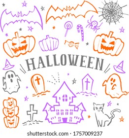 Halloween illustrations and vector material
