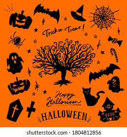Halloween illustrations and vector material