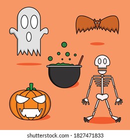 Halloween Illustration/Vector Bundle for your media