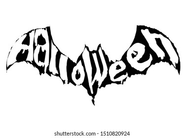 Halloween illustrator with bat background,Banner