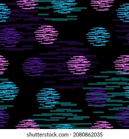 Halloween image color scheme, polka dots, continuous pattern, background, seamless background, vector data