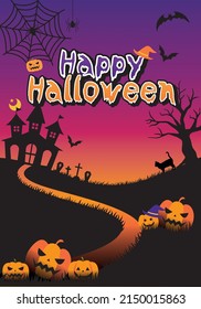 Halloween image poster (vertical type)