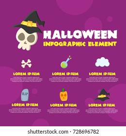 Halloween Infographic Element Design Collection