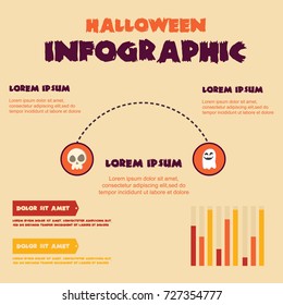 Halloween Infographic vector art illustration