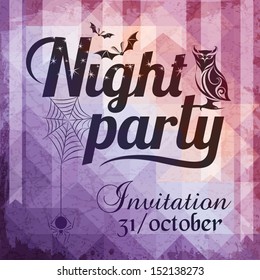Halloween invitation card