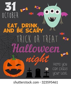 Halloween invitation card