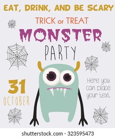 Halloween invitation card