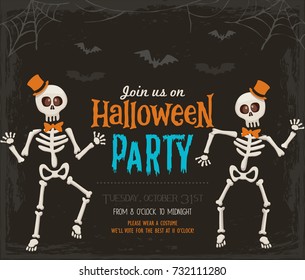 Halloween invitation card
