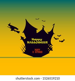 halloween invitation cards. vector illustration