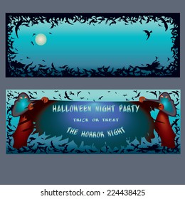Halloween invitation. Pattern for web page backgrounds, postcards, greeting cards, invitations, pattern fills