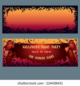 Halloween invitation. Pattern for web page backgrounds, postcards, greeting cards, invitations, pattern fills
