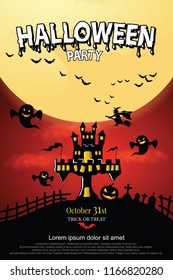 Halloween Invitation. Vector Eps 10