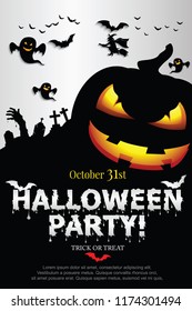 Halloween Invitation. Vector Eps 10