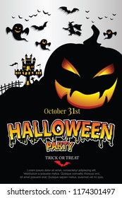 Halloween Invitation. Vector Eps 10