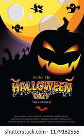 Halloween Invitation. Vector Eps 10