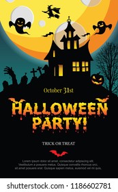 Halloween Invitation. Vector Eps 10