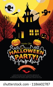 Halloween Invitation. Vector Eps 10