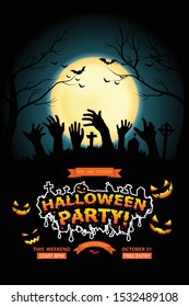 Halloween Invitation. Vector Eps 10