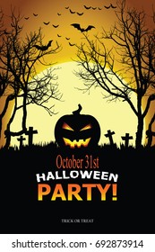 Halloween Invitation. Vector Eps 10