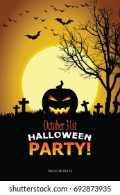 Halloween Invitation. Vector Eps 10