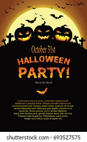 Halloween Invitation. Vector Eps 10