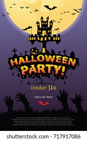 Halloween Invitation. Vector Eps 10