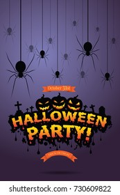 Halloween Invitation. Vector Eps 10