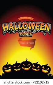 Halloween Invitation. Vector Eps 10