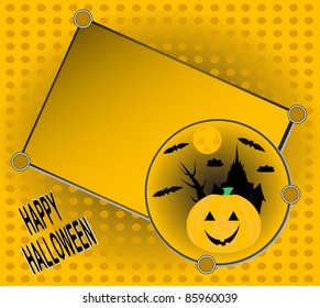 Halloween invitation for your party greetings card vector